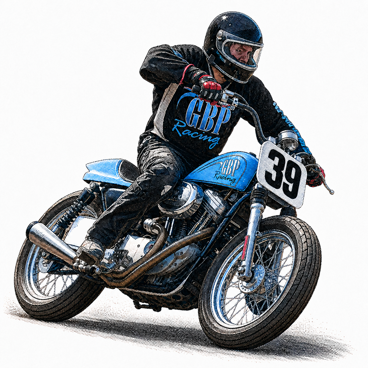 Den ursprungliga loggan på den gamla tanken hos GBP Racing